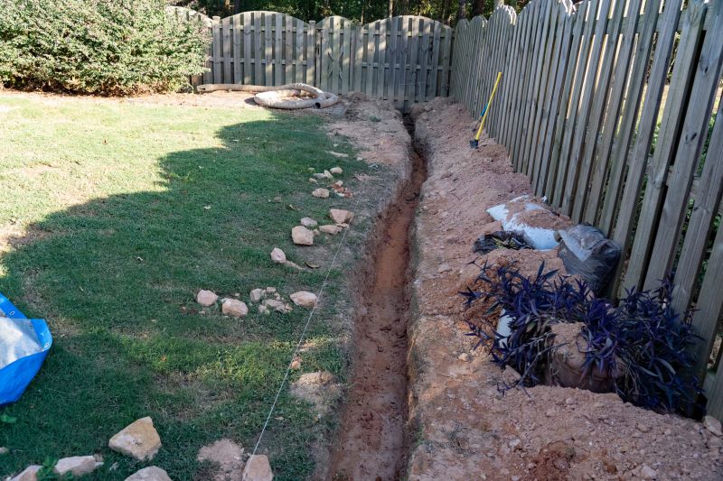 Drainage trench installation